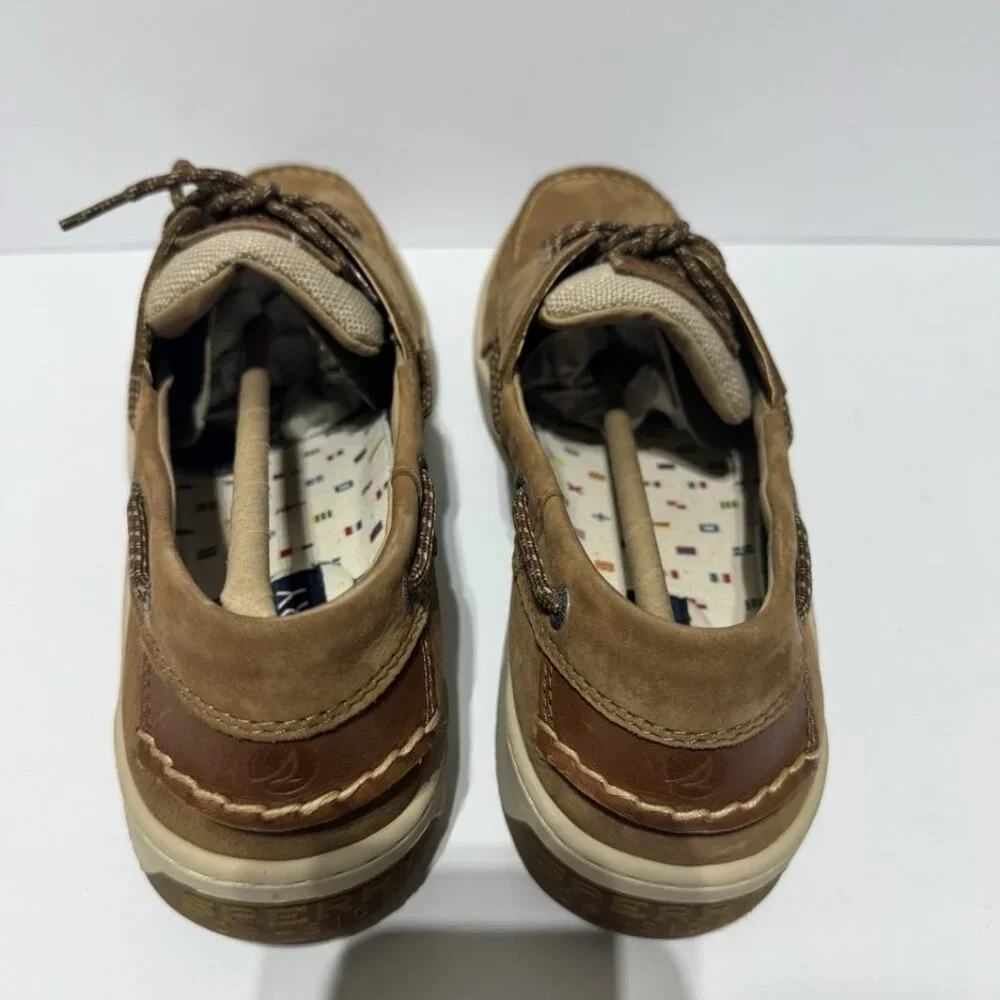 Sperry Mens Billfish Nautical Boat Shoes Tan Size 15 M